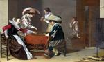 欧洲12-19世纪油画五_DUYSTER, Willem Cornelisz - Two Men playing Tric-trac, with a Woman scoring